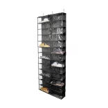 Door-Mounted Shoe Organizer - Black