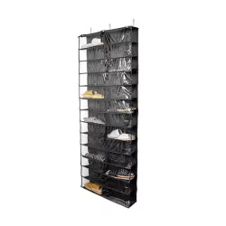 Door-Mounted Shoe Organizer - Black