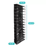 Door-Mounted Shoe Organizer - Black