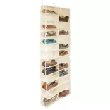 Door-Mounted Shoe Organizer - Beige