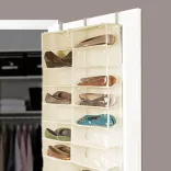 Door-Mounted Shoe Organizer - Beige