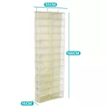 Door-Mounted Shoe Organizer - Beige