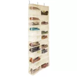 Door-Mounted Shoe Organizer - Beige