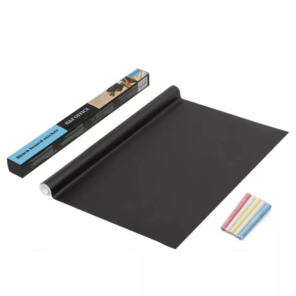 Chalkboard Sticker with 5 Colored Chalks