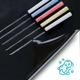 Chalkboard Sticker with 5 Colored Chalks