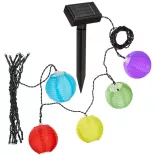 10-piece colorful solar lantern string
