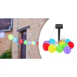 10-piece colorful solar lantern string