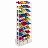 10-tier shoe rack - white