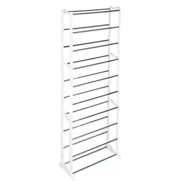 10-tier shoe rack - white