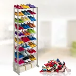 10-tier shoe rack - white