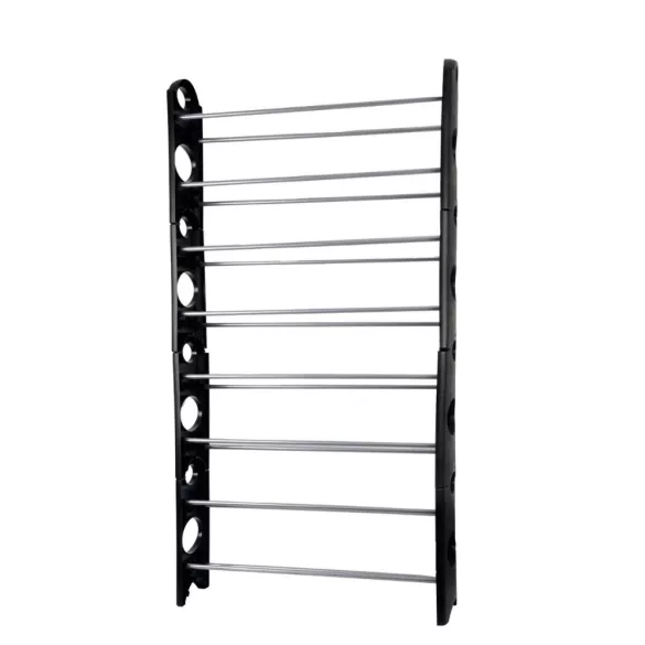 10-tier shoe rack - black