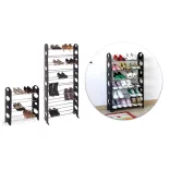 10-tier shoe rack - black