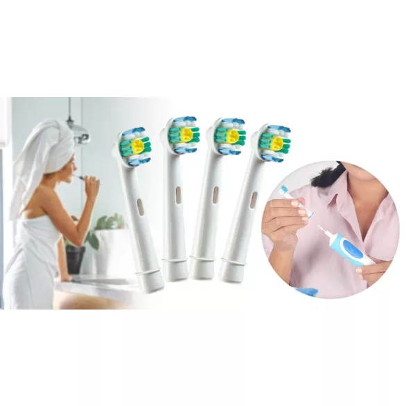 4-pack 3D Electric Toothbrush Heads