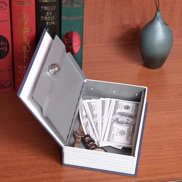 Book-Shaped Security Box - Blue