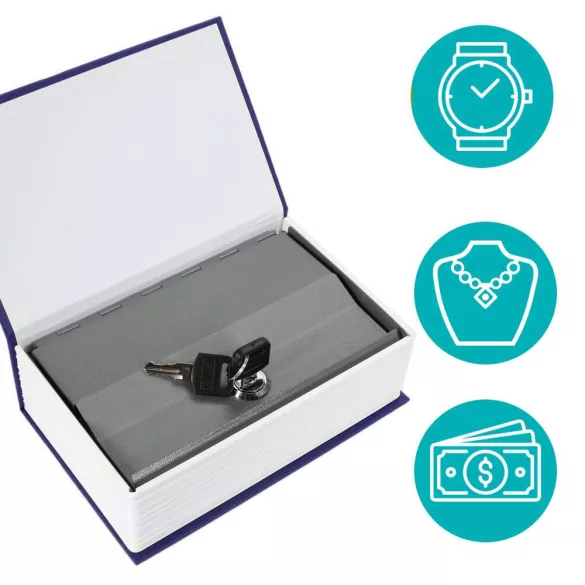 Book-Shaped Security Box - Blue