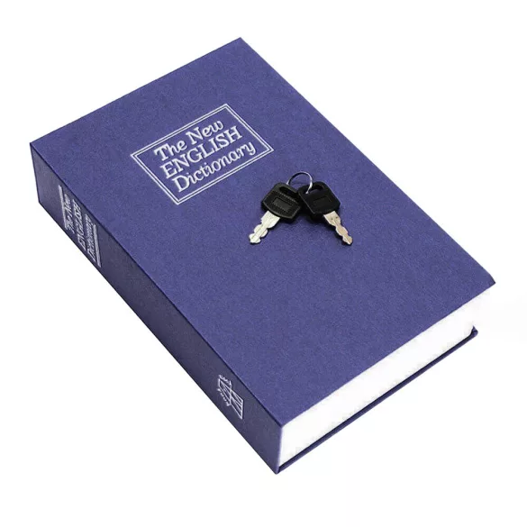 Book-Shaped Security Box - Blue