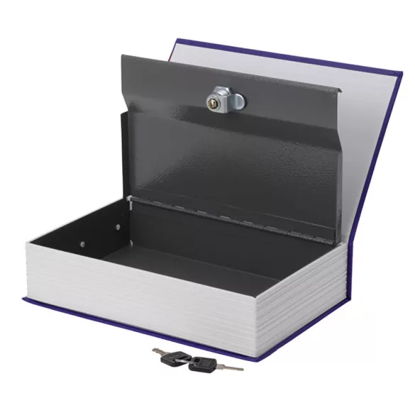 Book-Shaped Security Box - Blue