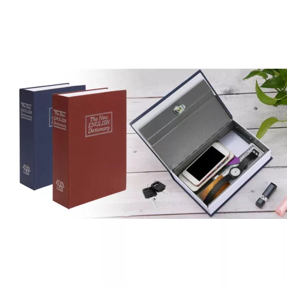 Book-Shaped Security Box - Blue