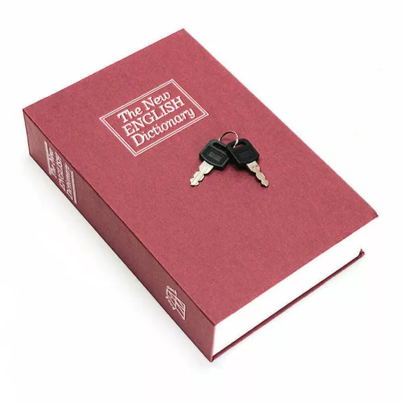 Book-shaped Security Box - Burgundy