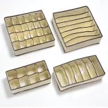 4-piece storage box set-beige
