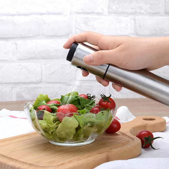 Oil Spray in Stainless Steel Bottle