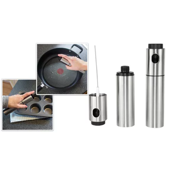 Oil Spray in Stainless Steel Bottle