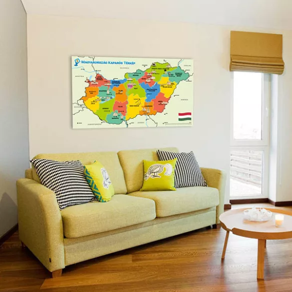 Scratch Map of Hungary