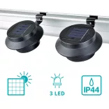 Solar Lamp in Selectable Color - Black