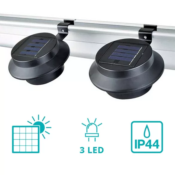 Solar Lamp in Selectable Color - Black
