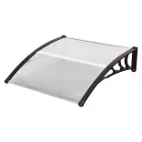 Plastic Canopy in Various Sizes and Colors - 120x90 cm - Black