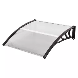   Plastic Canopy in Various Sizes and Colors - 120x90 cm - Black