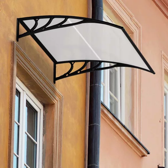 Plastic Canopy in Various Sizes and Colors - 120x90 cm - Black