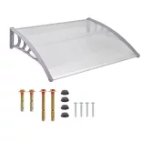 Plastic Canopy in Various Sizes and Colors - 120x90 cm - White