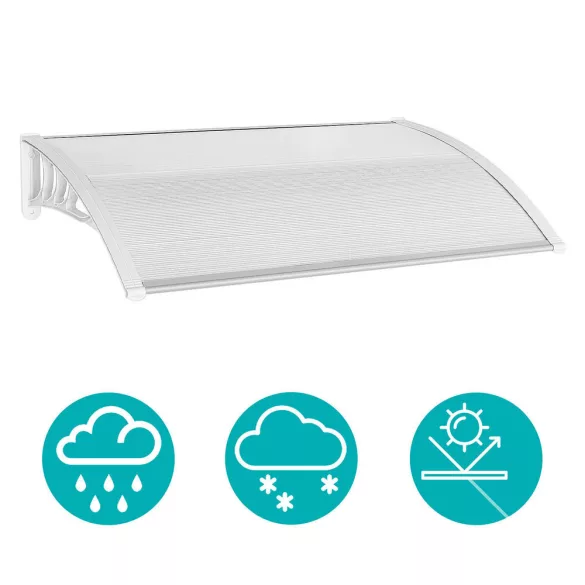Plastic Canopy in Various Sizes and Colors - 120x90 cm - White