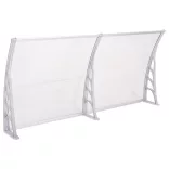 Plastic Canopy in Various Sizes and Colors - 240x90 cm - White