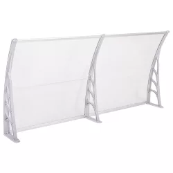   Plastic Canopy in Various Sizes and Colors - 240x90 cm - White