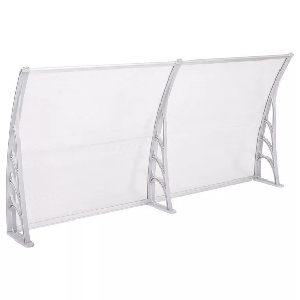 Plastic Canopy in Various Sizes and Colors - 240x90 cm - White