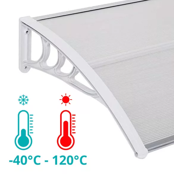 Plastic Canopy in Various Sizes and Colors - 240x90 cm - White