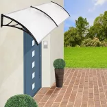 Plastic Canopy in Various Sizes and Colors - 240x90 cm - Black