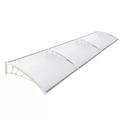   Plastic Canopy in Various Sizes and Colors - 300x90 cm - White