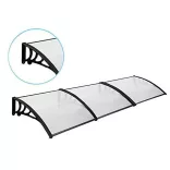 Plastic Canopy in Various Sizes and Colors - 300x90 cm - Black