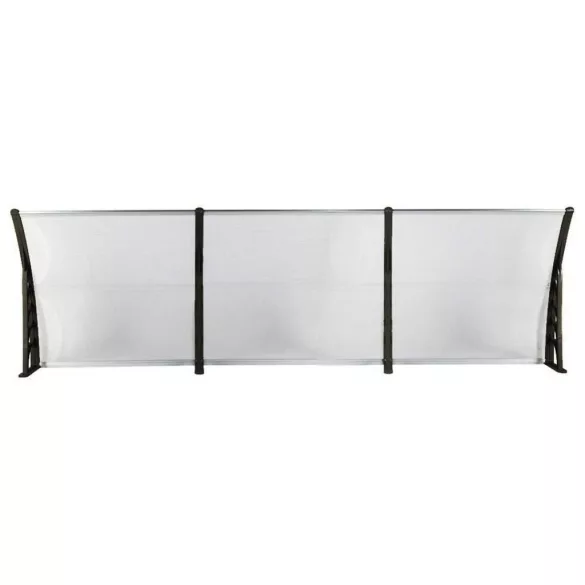 Plastic Canopy in Various Sizes and Colors - 300x90 cm - Black