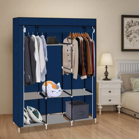 Mobile Wardrobe 130x45x170 cm - Blue