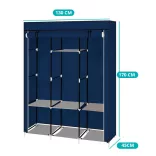 Mobile Wardrobe 130x45x170 cm - Blue
