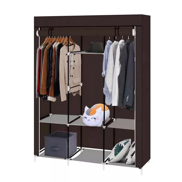 Mobile wardrobe in size 130x45x170 cm - brown