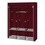 Mobile wardrobe in size 130x45x170 cm - burgundy