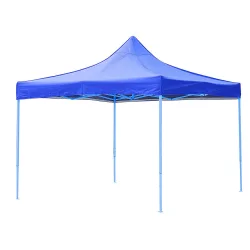   Folding Garden Pavilion in Various Types - 2.9x2.9 Meters - Blue - Pavilion