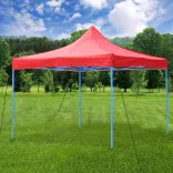 Foldable Garden Pavilion in Various Types - 2.9x2.9 Meters - Red - Pavilion