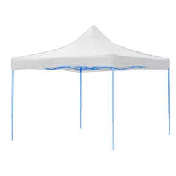   Folding Garden Pavilion in Various Types - 2.9x2.9 Meters - White - Pavilion