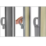 Retractable shading wall available in various types and colors - simple - beige